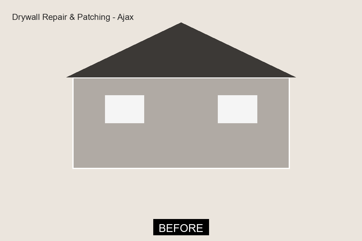 Before Drywall Repair & Patching in Ajax