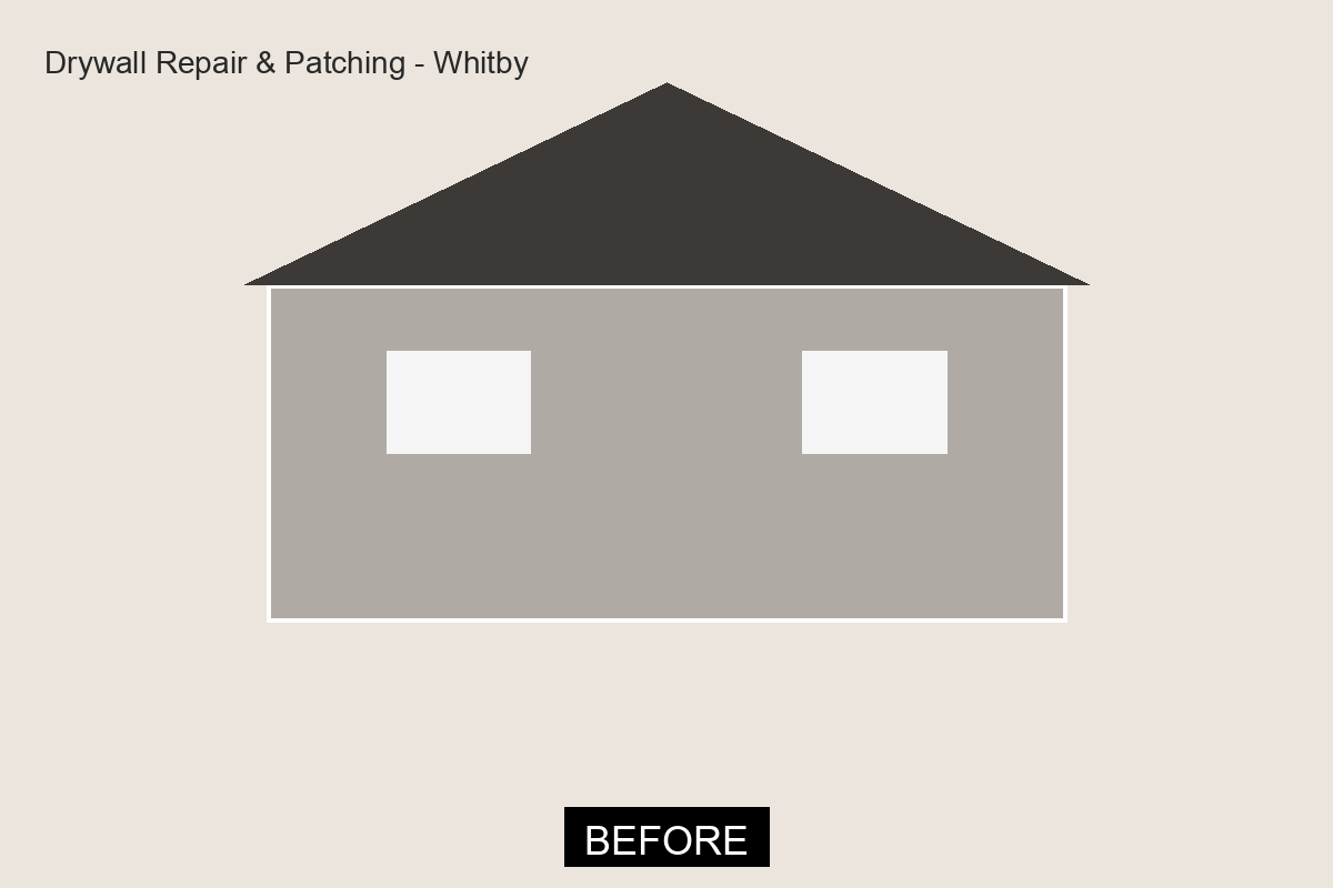 Before Drywall Repair & Patching in Whitby