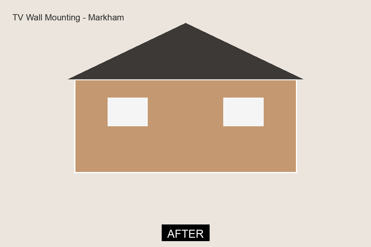 After TV Wall Mounting in Markham