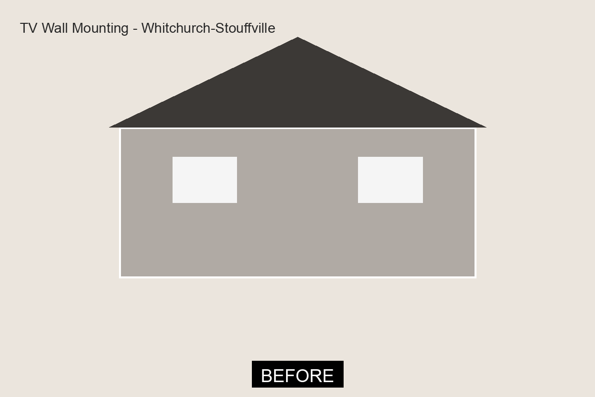 Before TV Wall Mounting in Whitchurch-Stouffville